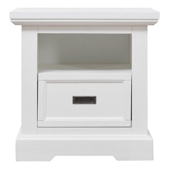 Hamptons Bedside Table 1 Drawer in Acacia White