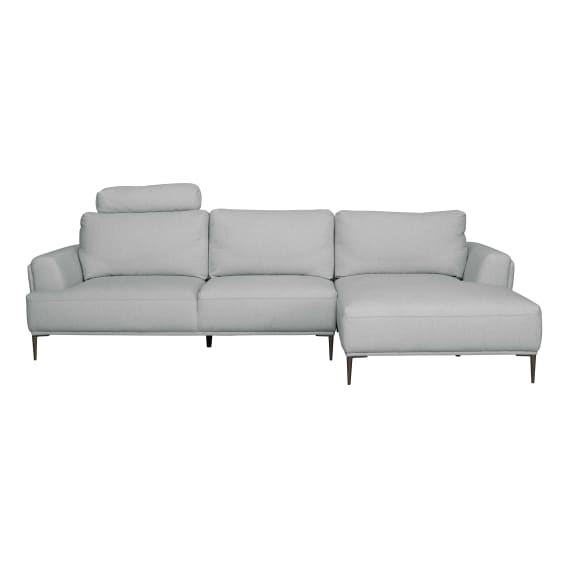 Hero 3 Seater Sofa + Chaise RHF in Easy Grey