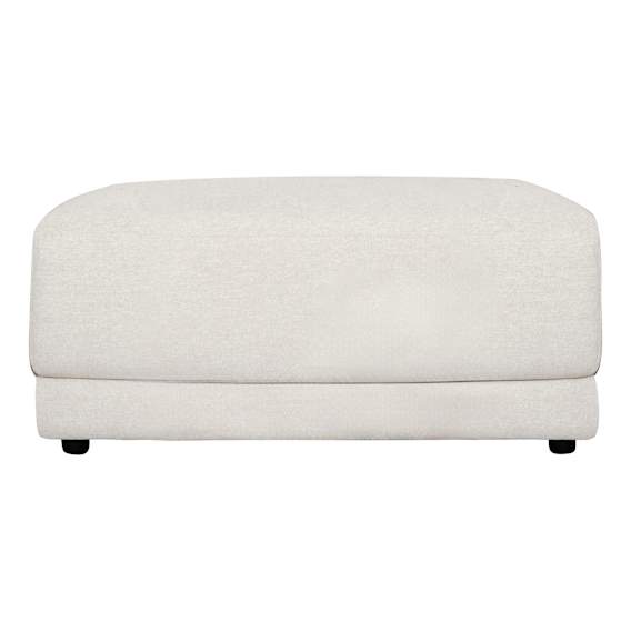 Hendrix Ottoman in Prince White