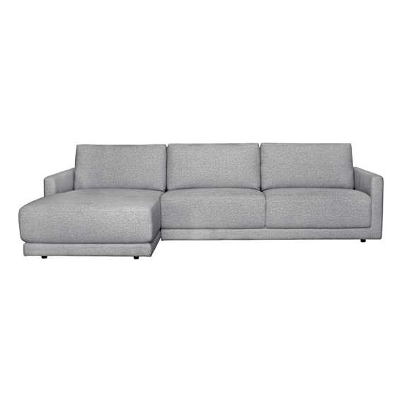 Hendrix 3 Seater Sofa + Chaise LHF in Prince Grey