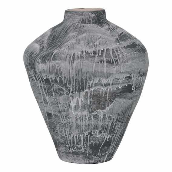 Helio Vase Large 40x48cm in Grey