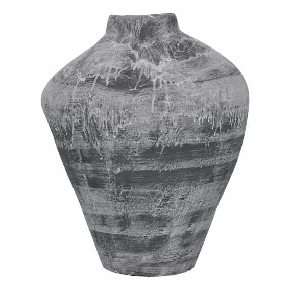 Helio Vase Small 34x41cm in Grey