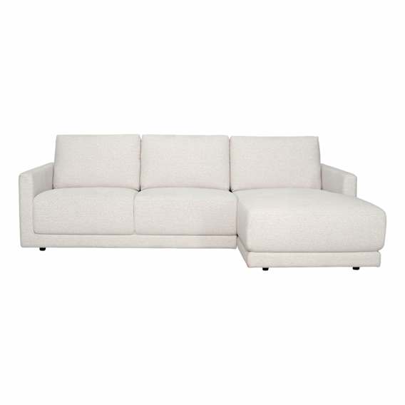 Hendrix 2 Seater Sofa + Chaise RHF in Prince White