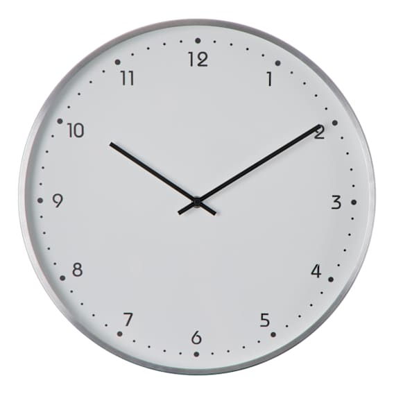 Helsinki Clock 40cm in Silver