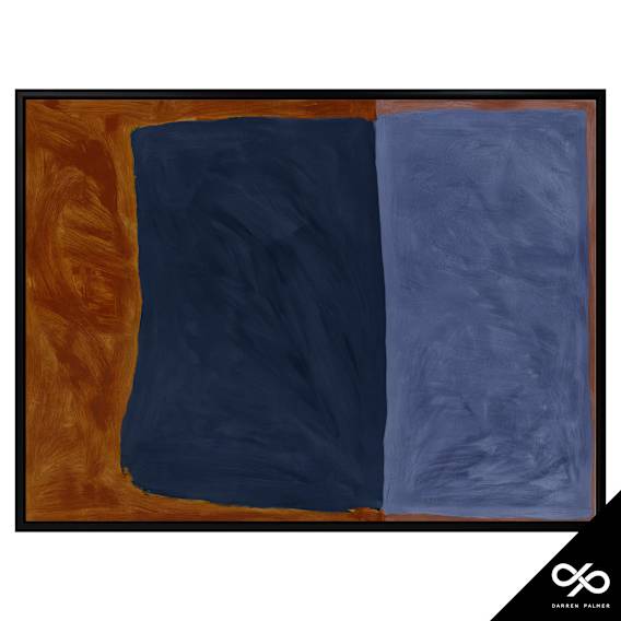 Headland Landscape Box Framed Canvas in 163 x 123cm Black