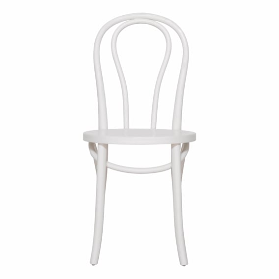 Holland Dining Chair in Beech Solid White