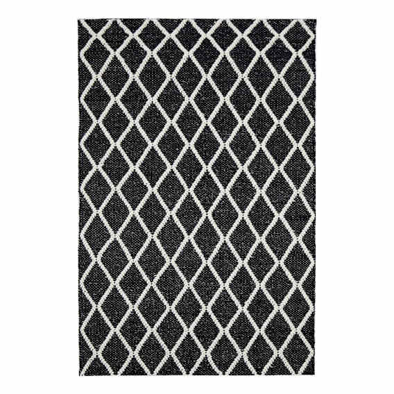 Huxley Rug 300x400cm in Black/Off White