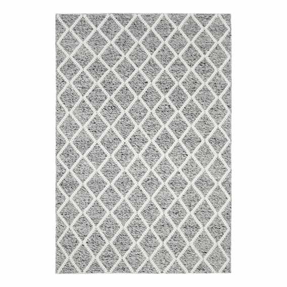 Huxley Rug 190x280cm in Grey/Off White