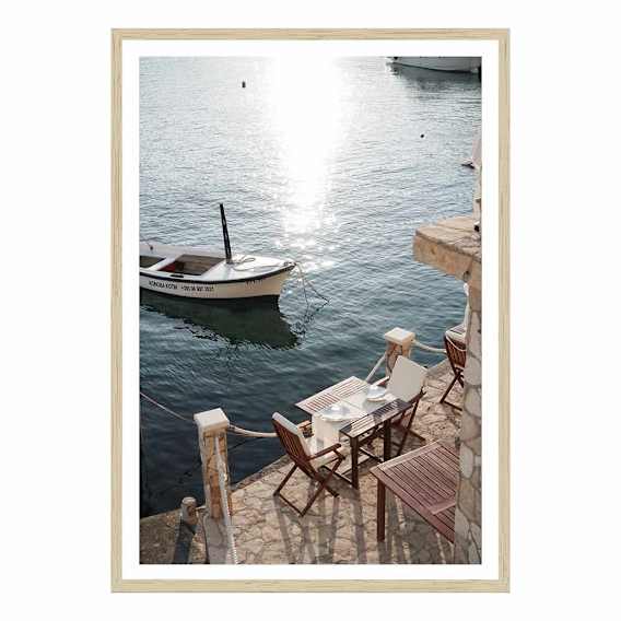 Hvar Date Framed Print in 84 x 118cm