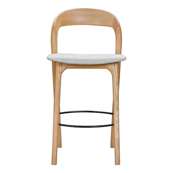 Inca Bar Chair in Belfast Grey / Ash Natural