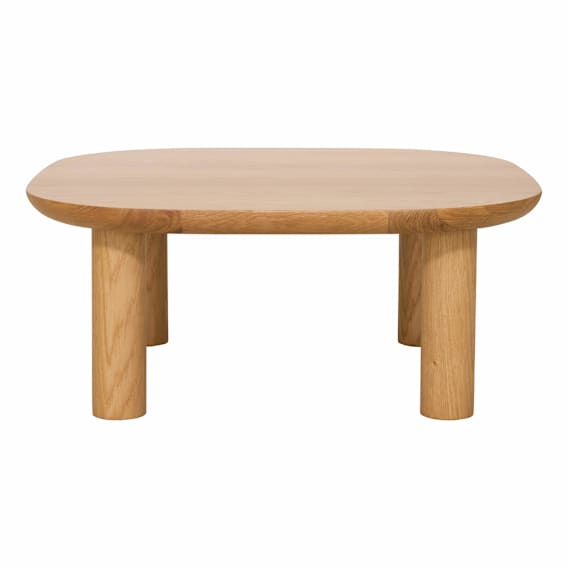 Jacob Coffee Table 80cm in Oak Clear