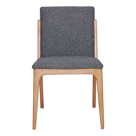 Jensen Dining Chair in Talent Dark Grey / Clear