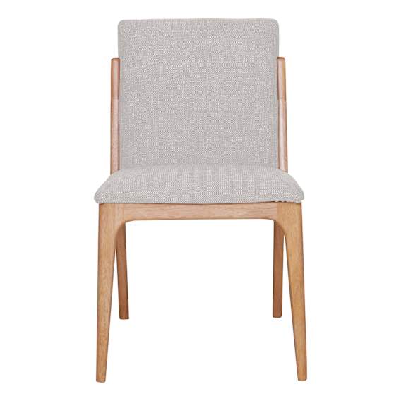 Jensen Dining Chair in Talent Beige / Clear