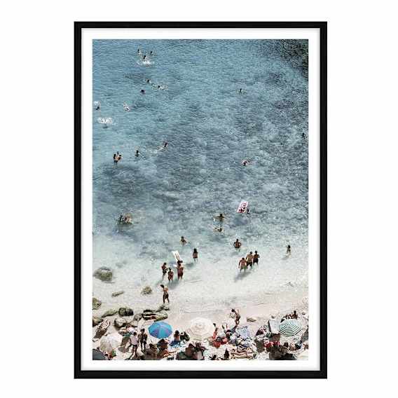 Jelsa Blu Framed Print in 118 x 165cm
