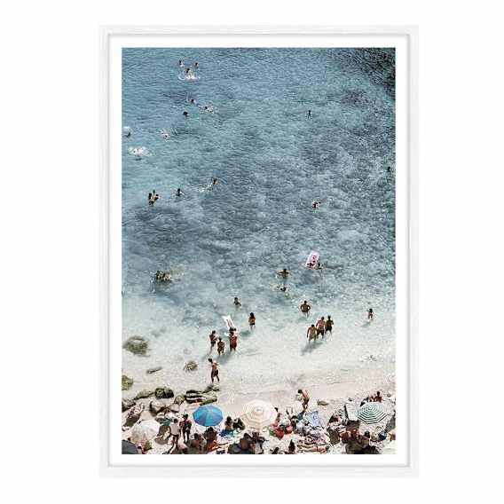 Jelsa Blu Framed Print in 84 x 118cm