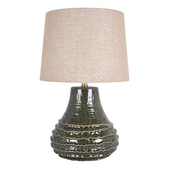 Jiro Table Lamp 33x58cm in Hunter Green
