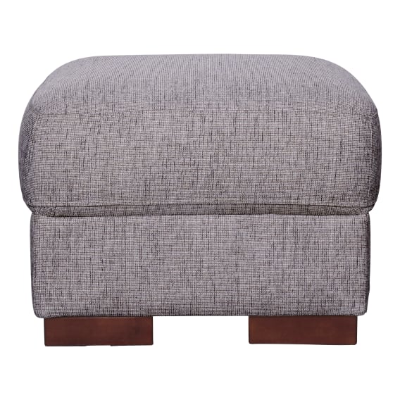 Johnson Small Ottoman in Rome Metallic