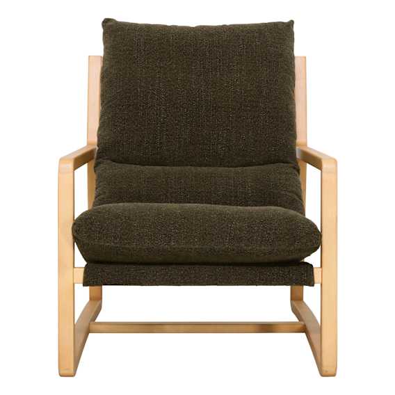 Joanna Occasional Chair in Green / Natural