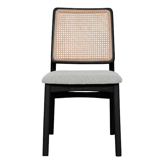 Jonas Dining Chair in Rattan / Talent Beige / Black