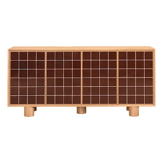 Jolie Buffet in Ceramic Chocolate / Oak