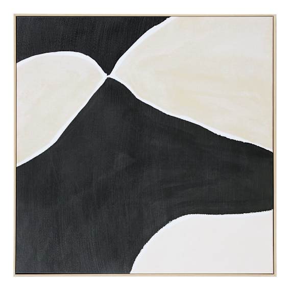 Jude Black 2 Box Framed Canvas in 80 x 80cm
