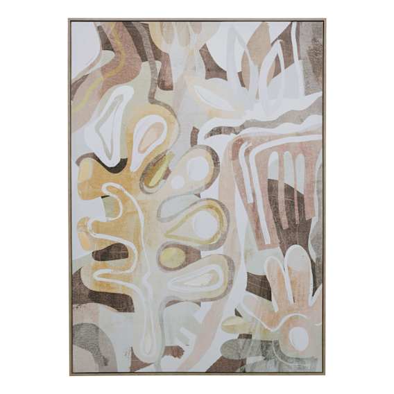 Kaleidoscope Bloom Design 1 Box Framed Canvas in 103 x 143cm