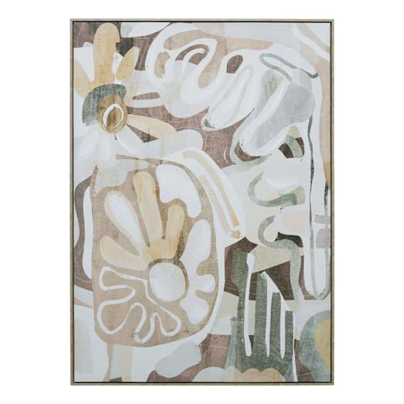 Kaleidoscope Bloom Design 2 Box Framed Canvas in 103 x 143cm