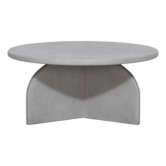 Kai Coffee Table 70cm in Light Grey Concrete Render