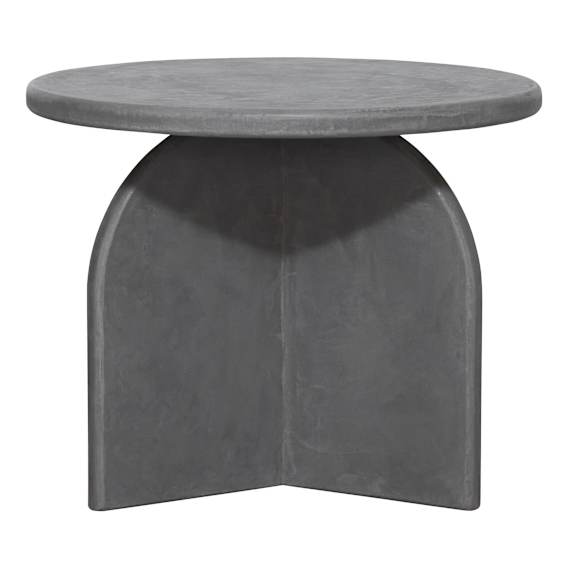 Kai Side Table 50cm in Grey Concrete Render