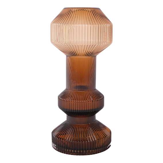 Kane Candle Holder Medium 13x29cm in Brown