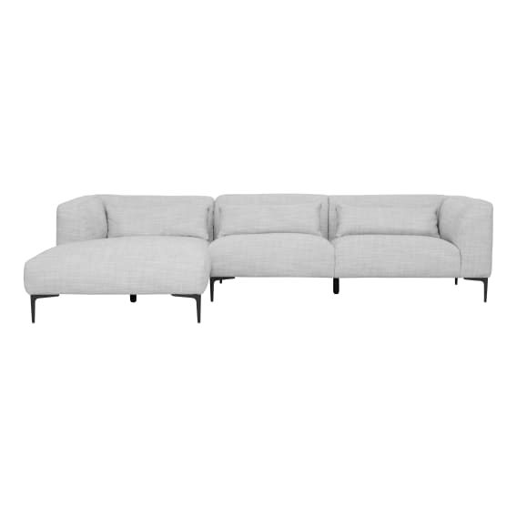 Kenzo 3 Seater Sofa + Chaise LHF in Kind Grey