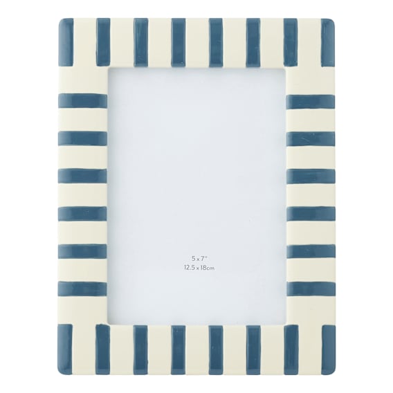 Kerr Photo Frame 18x23cm in Ivory / Navy