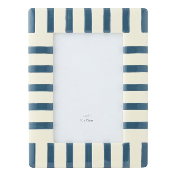 Kerr Photo Frame 16x21cm in Ivory / Navy