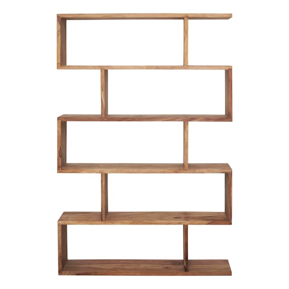 Kote Zig Zag Shelf 120 x 30 x 180cm in Rosewood