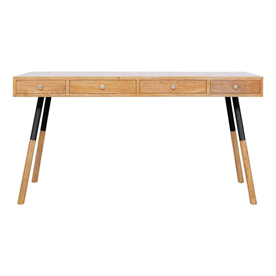 Kortina Desk in Mangowood / Black Leg