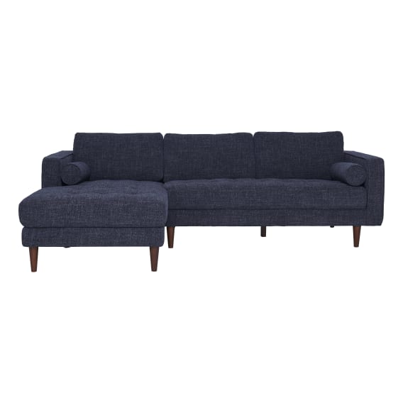 Kobe 3 Seater Sofa + Chaise LHF in Chacha Blue