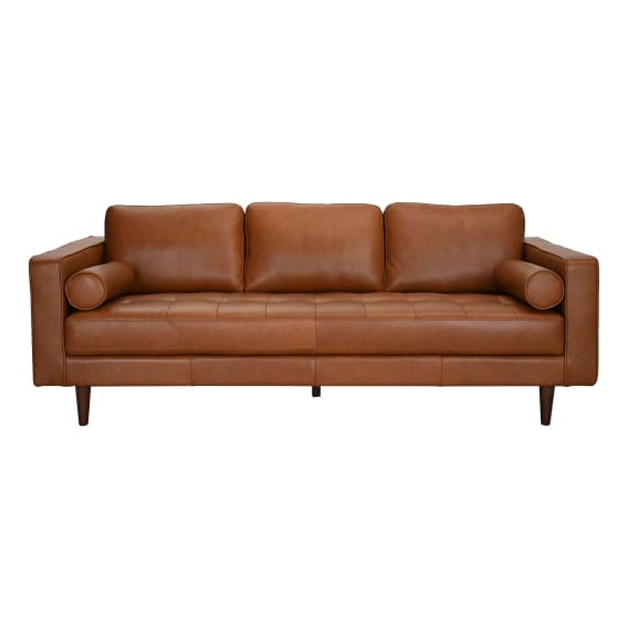 Scott Burnt Orange Velvet 2.5 Seater Sofa