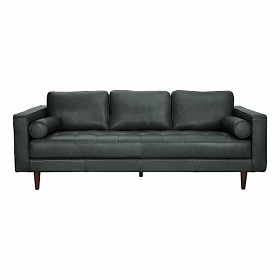 Kobe 3 Seater Sofa in Alpine Leather Dark Green