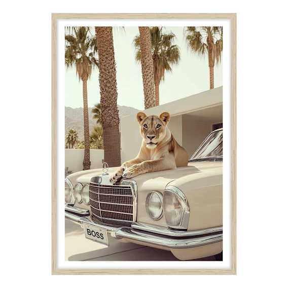 LA Reign Framed Print in 84 x 118cm