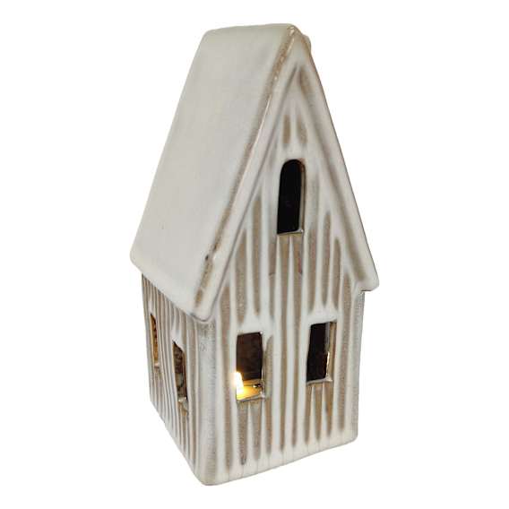 LED House Large 8.5x17.5cm in Fawn