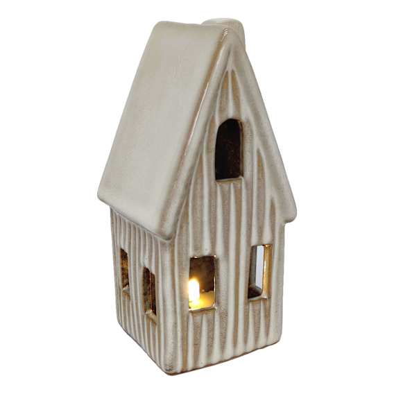 LED House Small 6x13cm in Fawn