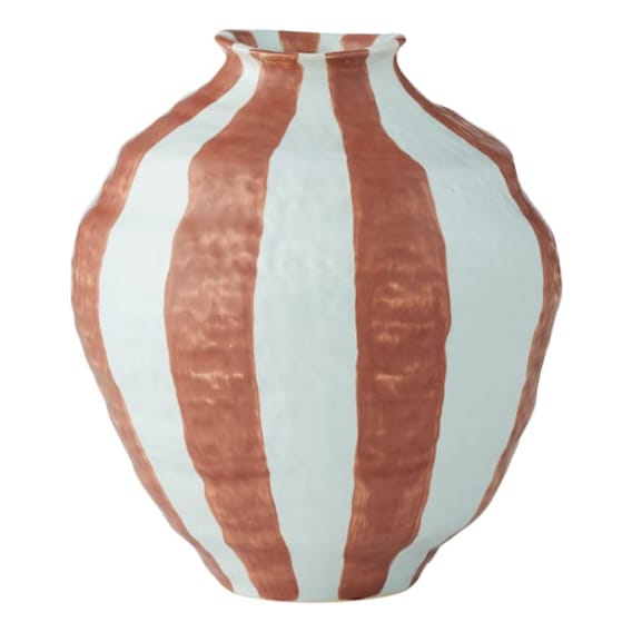 Ligne Vase Large 18x20cm in Mint / Russet