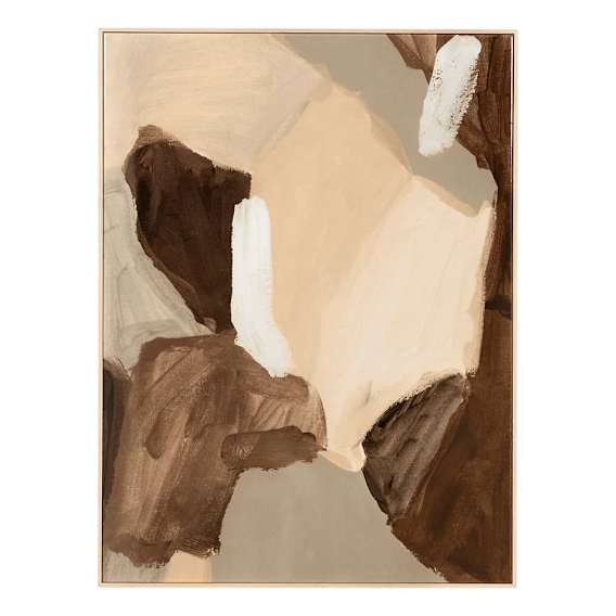 Lincoln Nutmeg 2 Box Framed Canvas in 75 x 100cm