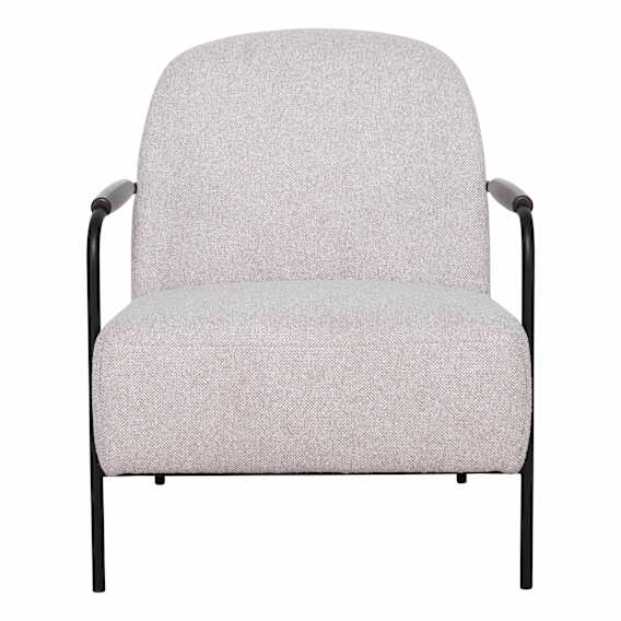 Lottie Occasional Chair in Cobble Linen / Black