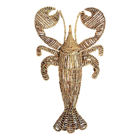 Lobster Wall Hanging 40x70cm in Natural