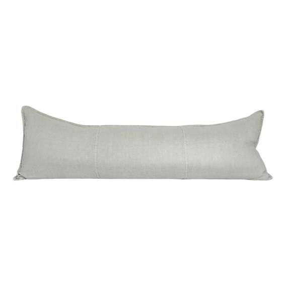 Luca Feather Fill Lumbar Cushion 120x40cm in Putty