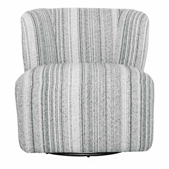 Lyra Swivel Chair in Geo Steel