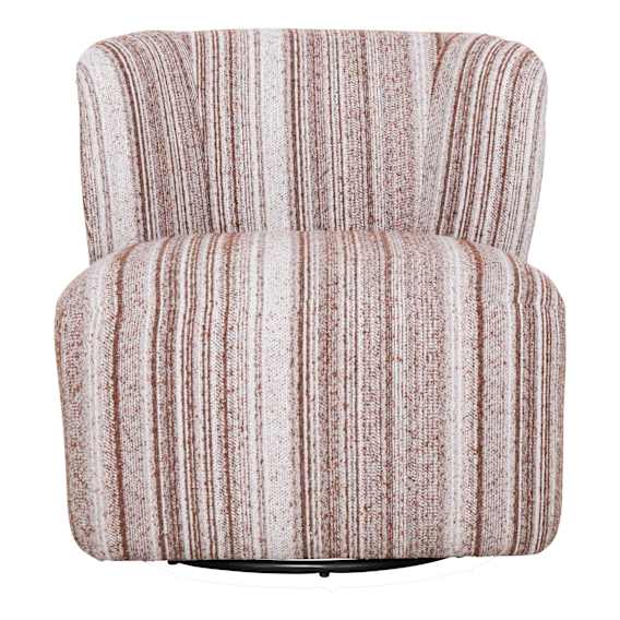 Lyra Swivel Chair in Geo Rust