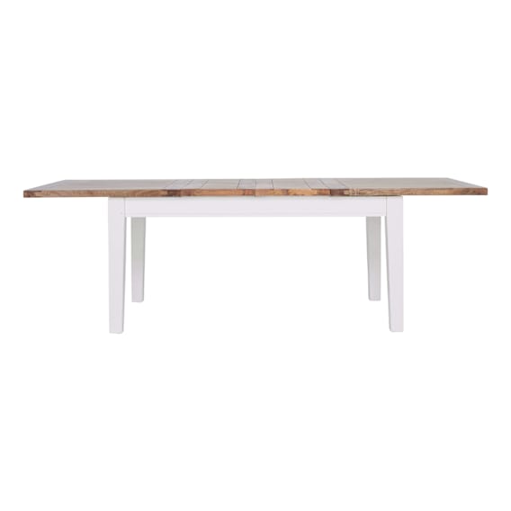 Mango Creek Extension Dining Table 170-250cm in Clear / White