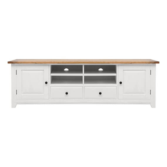Mango Creek Entertainment Unit 207cm in Clear / White